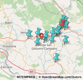 Mappa Via Madonna del Reggimento, 03025 Monte San Giovanni Campano FR, Italia (6.3225)