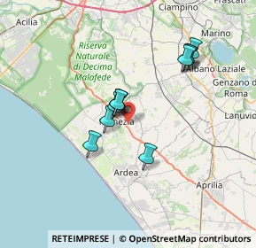 Mappa Via Perù, 00071 Pomezia RM, Italia (5.87273)