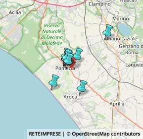 Mappa Via Perù, 00071 Pomezia RM, Italia (3.43364)