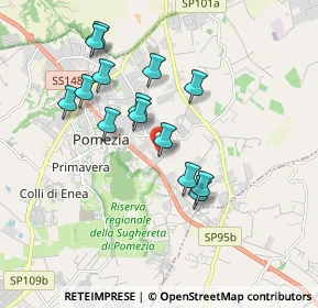 Mappa Via Perù, 00071 Pomezia RM, Italia (1.75357)