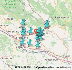 Mappa Via Madonna del Reggimento, 03025 Monte San Giovanni Campano FR, Italia (9.46214)