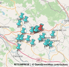 Mappa Contrada Giglio, 03029 Veroli FR, Italia (6.2195)