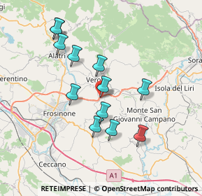 Mappa Contrada Giglio, 03029 Veroli FR, Italia (7.10417)