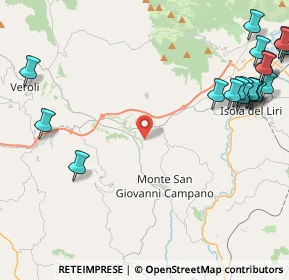 Mappa Via Madonna del Reggimento, 03025 Monte San Giovanni Campano FR, Italia (6.7985)