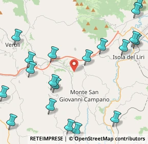 Mappa Via Madonna del Reggimento, 03025 Monte San Giovanni Campano FR, Italia (6.3015)
