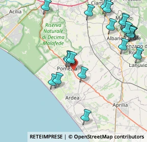 Mappa Pomezia, 00071 Area Produttiva RM, Italia (10.3985)