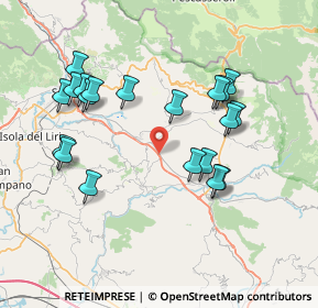 Mappa SS627, 03034 Casalvieri FR, Italia (8.0815)