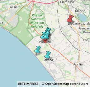 Mappa Via Singen, 00071 Pomezia RM, Italia (4.08545)