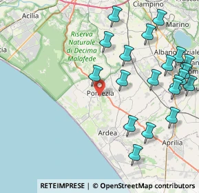 Mappa Via Singen, 00071 Pomezia RM, Italia (10.662)