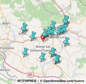 Mappa Via Malanome, 03025 Monte San Giovanni Campano FR, Italia (6.762)