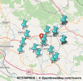 Mappa Via Malanome, 03025 Monte San Giovanni Campano FR, Italia (7.2705)