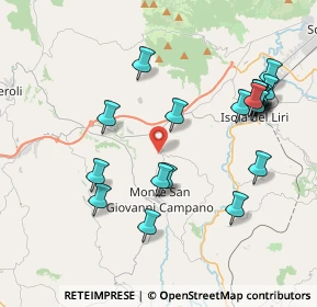Mappa Via Malanome, 03025 Monte San Giovanni Campano FR, Italia (4.495)