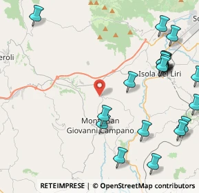 Mappa Via Malanome, 03025 Monte San Giovanni Campano FR, Italia (5.8585)