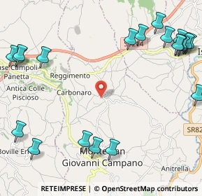 Mappa Via Malanome, 03025 Monte San Giovanni Campano FR, Italia (3.318)