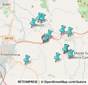 Mappa Contrada I Rotondi, 03029 Veroli FR, Italia (3.70833)