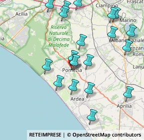 Mappa Via S. Pellico, 00040 Pomezia RM, Italia (8.9615)