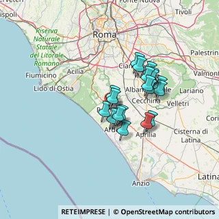 Mappa Via Pier Crescenzi, 00071 Pomezia RM, Italia (10.725)