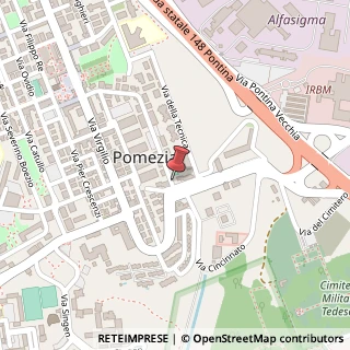Mappa Via S. di Santarosa, 29, 00040 Pomezia, Roma (Lazio)