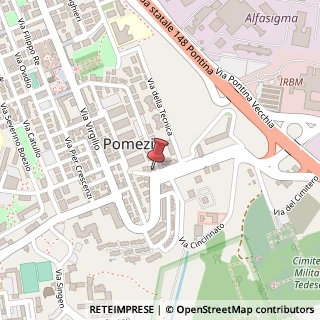 Mappa Via Cincinnato, 35, 00040 Pomezia, Roma (Lazio)