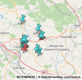 Mappa Via Case Viti, 03029 Veroli FR, Italia (6.62933)