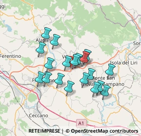 Mappa Via Ondola, 03029 Veroli FR, Italia (6.05368)