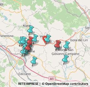 Mappa Via Ondola, 03029 Veroli FR, Italia (7.2365)