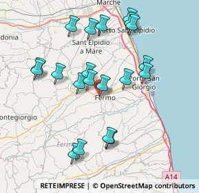 Mappa Via Augusto Murri, 63900 Fermo FM, Italia (8.0235)