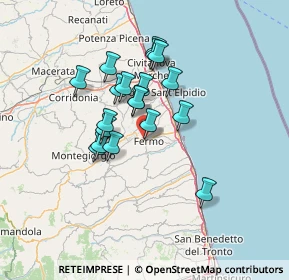 Mappa Via Augusto Murri, 63900 Fermo FM, Italia (11.14)