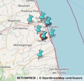 Mappa Via Recanati, 63900 Fermo FM, Italia (8.41273)