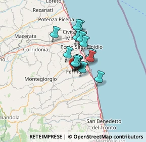 Mappa Via Fieramosca, 63900 Fermo FM, Italia (7.3425)