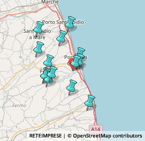 Mappa Via G. Battista Morgagni, 63823 Porto San Giorgio FM, Italia (6.07429)