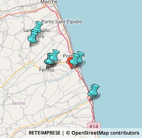 Mappa Via G. Battista Morgagni, 63823 Porto San Giorgio FM, Italia (6.45182)