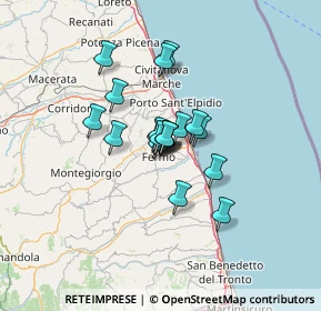 Mappa Via di Nello, 63900 Fermo FM, Italia (8.17789)