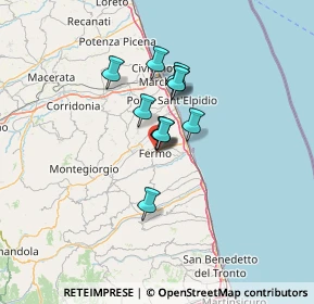 Mappa Via di Nello, 63900 Fermo FM, Italia (8.40818)