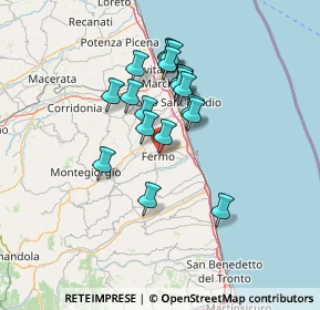 Mappa Via di Nello, 63900 Fermo FM, Italia (11.45895)