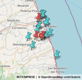 Mappa Via di Nello, 63900 Fermo FM, Italia (9.52706)