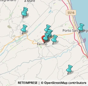 Mappa Via di Nello, 63900 Fermo FM, Italia (3.65333)