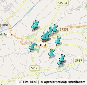 Mappa Via di Nello, 63900 Fermo FM, Italia (1.33385)