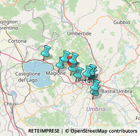 Mappa Via Michelangelo Buonarroti, 06073 Corciano PG, Italia (9.015)