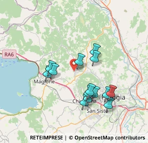 Mappa Via Michelangelo Buonarroti, 06073 Corciano PG, Italia (6.92643)