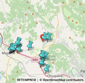 Mappa Via Michelangelo Buonarroti, 06073 Corciano PG, Italia (4.847)