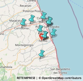 Mappa Via Filippo Mannocchi Tornabuoni, 63900 Fermo FM, Italia (9.65333)