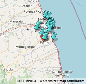 Mappa Via Filippo Mannocchi Tornabuoni, 63900 Fermo FM, Italia (8.88368)