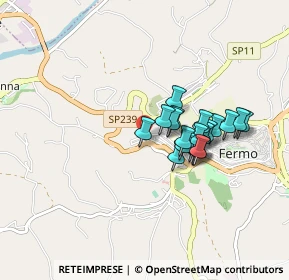 Mappa Via Filippo Mannocchi Tornabuoni, 63900 Fermo FM, Italia (0.6895)