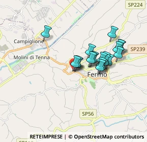 Mappa Via Filippo Mannocchi Tornabuoni, 63900 Fermo FM, Italia (1.464)