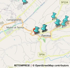 Mappa Via Giuseppe Flaiani, 63900 Fermo FM, Italia (2.25769)