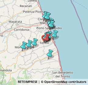 Mappa Via Gentile da Mogliano, 63900 Fermo FM, Italia (8.55778)