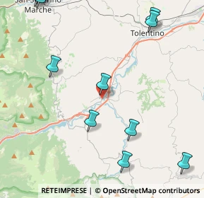Mappa Via S. Giovanni, 62020 Belforte del Chienti MC, Italia (5.99455)