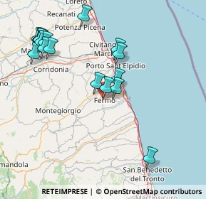 Mappa Viale Filippo Corridoni, 63900 Fermo FM, Italia (18.03941)