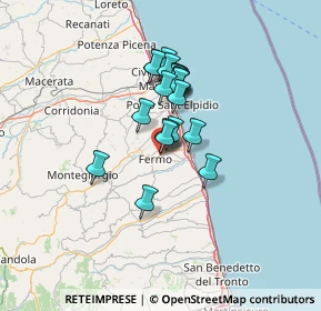 Mappa Via Domenica Alaleona, 63900 Fermo FM, Italia (9.797)